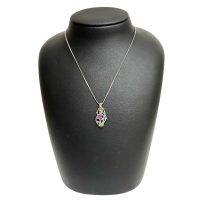 マルチカラーサファイア 計1.07ct ダイヤモンド 計0.06ct ペンダントトップ K18WGホワイトゴールド 18金 3.4g レディース【中古】【真子質店】【NN】【DSMo】