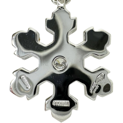 【BVLGARI/ブルガリ】 スノーフレーク ダイヤモンド ネックレス K18WGホワイトゴールド 18金 8.8g 40cm レディース【中古】【真子質店】【BL】【IKIY】