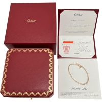 【CARTIER/カルティエ】 ジュストアンクル スモールモデル 現行モデル ダイヤモンド 0.18(20石)ct ブレスレット K18WGホワイトゴールド 18金 9.1g B6084017 #16 レディース【中古】【真子質店】【BL】【MoYMox】