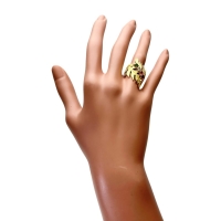 15号 【AKコレクション】  マルチ石 リング・指輪 K18ゴールド 18金 9.8g レディース【中古】【真子質店】【NN】【IYMiMa】