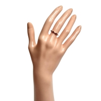 5号 ルビー ダイヤモンド リング・指輪 K10ゴールド 10金 1.0g レディース【中古】【真子質店】【NN】【Kx】