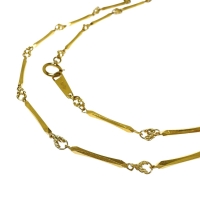 切子 チェーン ネックレス K18ゴールド 18金 7.3g 41cm レディース【中古】【真子質店】【BL】【IIMax】【ex】