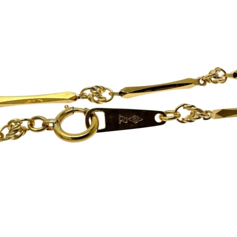 切子 チェーン ネックレス K18ゴールド 18金 7.3g 41cm レディース【中古】【真子質店】【BL】【IIMax】【ex】