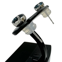 ロンドンブルートパーズ 0.50×2ct ピアス Pt900プラチナ 0.6g レディース【中古】【真子質店】【NN】【IxD】