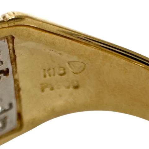 18号 【Ambrose/アンブローズ】透かし  ダイヤモンド 0.41ct リング・指輪 K18ゴールド 18金/Pt900プラチナ 9.3g レディース【中古】【真子質店】【NN】【IMoMoI】