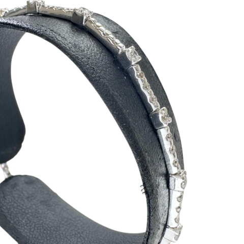 ダイヤモンド 1.80ct ブレスレット K18WGホワイトゴールド 18金 6.2g 17.5cm レディース【中古】【真子質店】【NN】【IMaKMo】