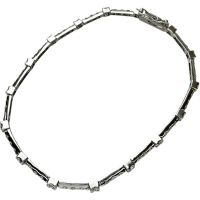 ダイヤモンド 1.80ct ブレスレット K18WGホワイトゴールド 18金 6.2g 17.5cm レディース【中古】【真子質店】【NN】【IMaKMo】