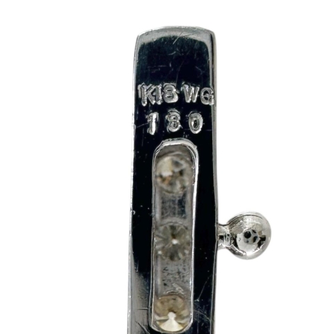 ダイヤモンド 1.80ct ブレスレット K18WGホワイトゴールド 18金 6.2g 17.5cm レディース【中古】【真子質店】【NN】【IMaKMo】