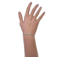 ダイヤモンド 1.80ct ブレスレット K18WGホワイトゴールド 18金 6.2g 17.5cm レディース【中古】【真子質店】【NN】【IMaKMo】