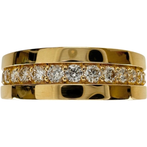 11.5号 ダイヤモンド 0.38ct リング・指輪 K18ゴールド 18金 5.4g レディース【中古】【真子質店】【NN】【IxKMi】