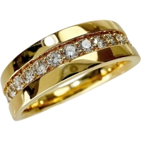 11.5号 ダイヤモンド 0.38ct リング・指輪 K18ゴールド 18金 5.4g レディース【中古】【真子質店】【NN】【IxKMi】