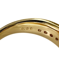 11.5号 ダイヤモンド 0.38ct リング・指輪 K18ゴールド 18金 5.4g レディース【中古】【真子質店】【NN】【IxKMi】