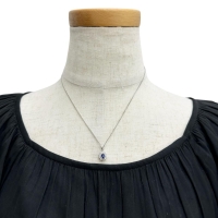 サファイア 0.484ct ダイヤモンド 0.35ct ペンダントトップ Ptプラチナ/(純度65～70%程度)  2.0g レディース【中古】【真子質店】【NN】【TKMo】