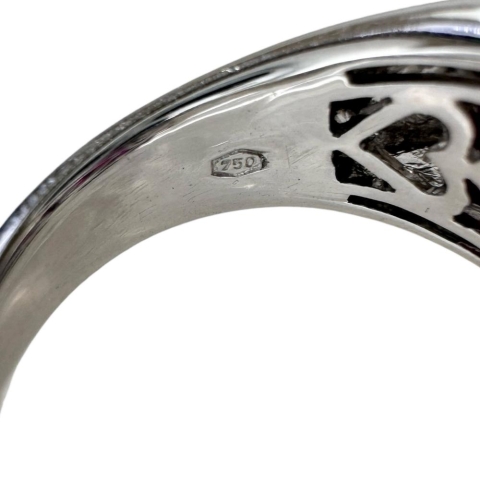 13.5号 ルビー 2.40ct ダイヤモンド 0.60ct リング・指輪 K18WGホワイトゴールド 18金 11.7g レディース【中古】【真子質店】【NN】【TTMiMi】