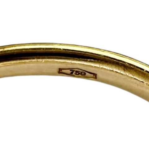 11号【Pomellato/ポメラート】 サッビア　スモール ダイヤモンド リング・指輪 K18ゴールド 18金 2.2g レディース【中古】【真子質店】【BL】【ITDMa】