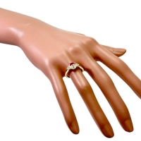 11号【Queen/クイーン】 ルビー 0.45ct ダイヤモンド 0.67ct リング・指輪 K18ゴールド 18金 3.5g レディース【中古】【真子質店】【NN】【IIxx】