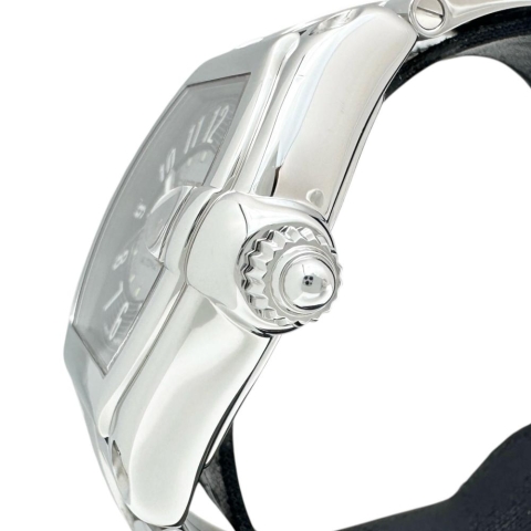 【CARTIER/カルティエ】 W62001V3 2510 ロードスターLM 腕時計 ステンレススチール 自動巻き/オートマ ブラック文字盤/シルバーベルト メンズ【中古】【真子質店】【BL】【MaTDMo】