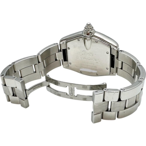 【CARTIER/カルティエ】 W62000V3 2510  ロードスターLM 腕時計 ステンレススチール 自動巻き/オートマ シルバー文字盤/シルバーベルト メンズ【中古】【真子質店】【BL】【MaTMiS】