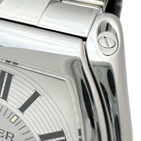 【CARTIER/カルティエ】 W62000V3 2510  ロードスターLM 腕時計 ステンレススチール 自動巻き/オートマ シルバー文字盤/シルバーベルト メンズ【中古】【真子質店】【BL】【MaTMiS】