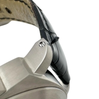 【PANERAI/パネライ】 PAM00177 ルミノール マリーナ 保証書/ギャラ付 裏スケルトン 腕時計 チタン/レザー 手巻き ブラック文字盤/ブラックレザー社外ベルト メンズ【中古】【真子質店】【BL】【DYTx】