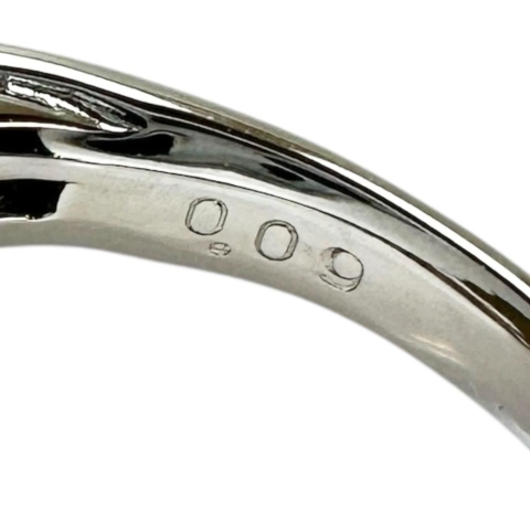 11号 スペサルティンガーネット 1.74ct ダイヤモンド 0.09ct リング・指輪 K18WGホワイトゴールド 18金 6.0g レディース【中古】【真子質店】【NN】【IIMaMa】