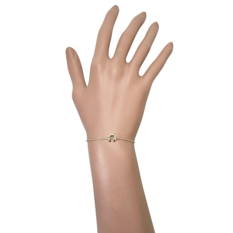 【CHANEL/シャネル】 ココクラッシュ ブレスレット K18ゴールド 18金 2.3g 15.5cm J12365 レディース【中古】【真子質店】【BL】【TxIMa】