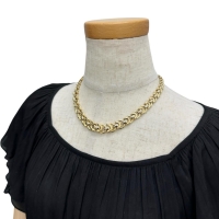 【UNOAERRE/ウノアエレ】 デザインチェーン 中空  ネックレス K18ゴールド 18金 30.8g 43cm レディース【中古】【真子質店】【BL】【MoYIx】