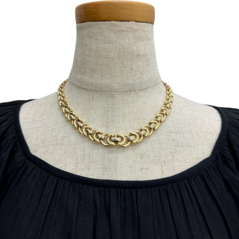 【UNOAERRE/ウノアエレ】 デザインチェーン 中空  ネックレス K18ゴールド 18金 30.8g 43cm レディース【中古】【真子質店】【BL】【MoYIx】