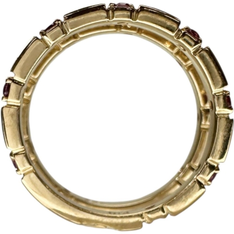 11.5号 2連合わせ/セット ルビー 0.41×2ct リング・指輪 K18ゴールド 18金 5.2g レディース【中古】【真子質店】【NN】【MiYx】