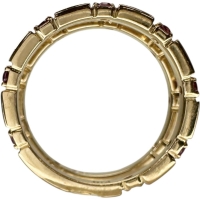 11.5号 2連合わせ/セット ルビー 0.41×2ct リング・指輪 K18ゴールド 18金 5.2g レディース【中古】【真子質店】【NN】【MiYx】