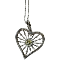 ハートモチーフ ダイヤモンド(推定L-I1)  0.510ct その他ダイヤモンド 0.36ct ネックレス K18WGホワイトゴールド 18金 4.1g 45cm レディース【中古】【真子質店】【NN】【SSx】