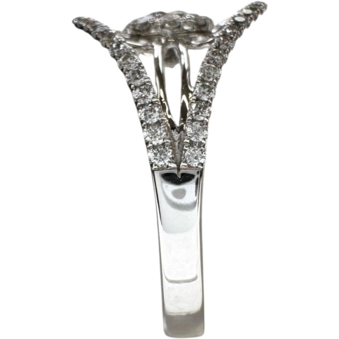 12号 ダイヤモンド 0.53ct リング・指輪 K18WGホワイトゴールド 18金 4.7g レディース【中古】【真子質店】【NN】【SMaMo】