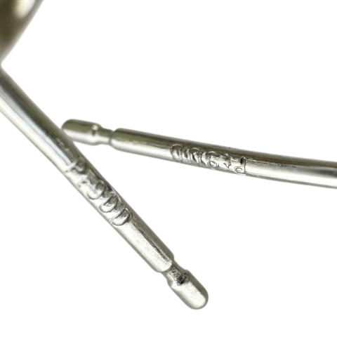 ペリドット 3.34/3.33ct ダイヤモンド 0.20×2ct ピアス Pt950プラチナ 6.9g レディース【中古】【真子質店】【NN】【IxxI】