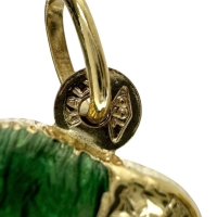 象モチーフ エナメル ペンダントトップ K18ゴールド 18金 1.4g レディース【中古】【真子質店】【NN】【TKMo】