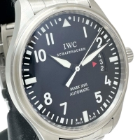 【IWC/インターナショナルウォッチカンパニー】 IW326504 パイロットウォッチ マーク17 腕時計 ステンレススチール 自動巻き/オートマ ブラック文字盤/シルバーベルト メンズ【中古】【真子質店】【BL】【TSIMo】