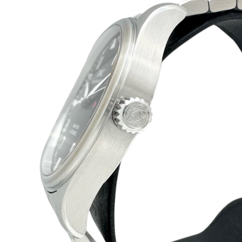 【IWC/インターナショナルウォッチカンパニー】 IW326504 パイロットウォッチ マーク17 腕時計 ステンレススチール 自動巻き/オートマ ブラック文字盤/シルバーベルト メンズ【中古】【真子質店】【BL】【TSIMo】