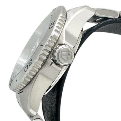 【TAG HEUER/タグホイヤー】 WBP1415 アクアレーサー 腕時計 ステンレススチール クオーツ ブルー文字盤/シルバーベルト レディース【中古】【真子質店】【GD】【SSx】