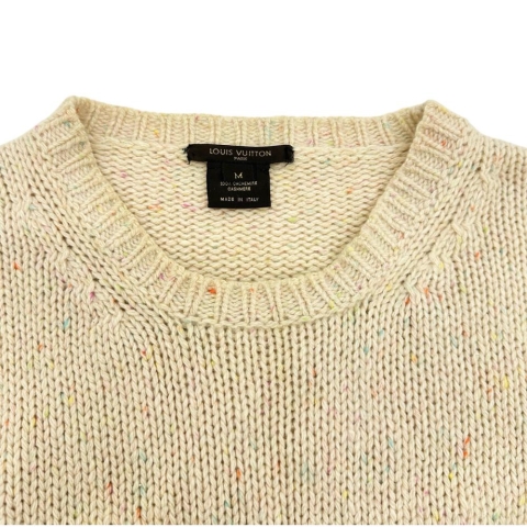 【LOUIS VUITTON/ルイ・ヴィトン】 ニット カシミヤ アイボリー レディース【中古】【真子質店】【GD】【IMox】