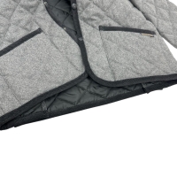 【LAVENHAM/ラベンハム】 キルティングジャケット カバーオール ウール グレーウール メンズ【中古】【真子質店】【GD】【Mox】