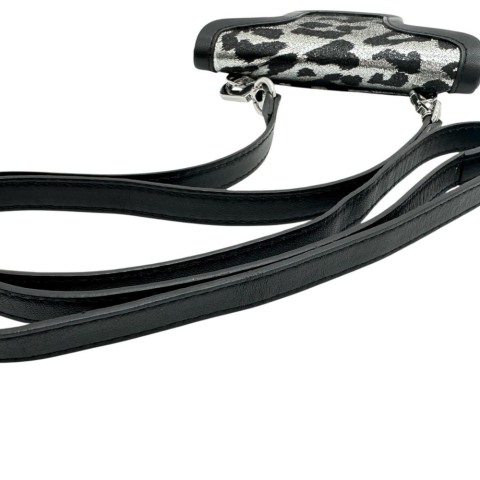 【PIERRE HARDY/ピエールアルディ】 アルファ ショルダーポーチ ショルダーバッグ レザー ブラック/シルバー レディース【中古】【真子質店】【BL】【IKx】