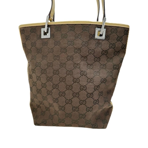 【GUCCI/グッチ】 31244  トートバッグ GGキャンバス/レザー ベージュ/ブラウン レディース【中古】【真子質店】【BL】【IMax】