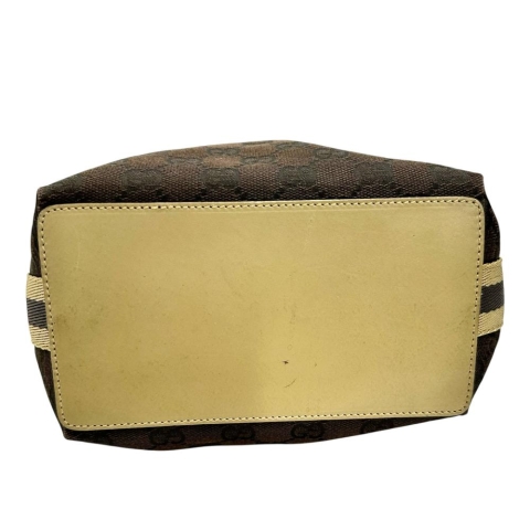 【GUCCI/グッチ】 31244  トートバッグ GGキャンバス/レザー ベージュ/ブラウン レディース【中古】【真子質店】【BL】【IMax】