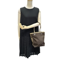 【GUCCI/グッチ】 31244  トートバッグ GGキャンバス/レザー ベージュ/ブラウン レディース【中古】【真子質店】【BL】【IMax】