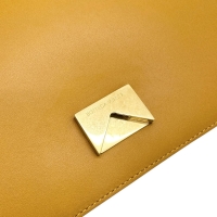 【BOTTEGAVENETA/ボッテガヴェネタ】 マウント エンベロープ ショルダーバッグ カーフ オレンジ/ゴールド金具 レディース【中古】【真子質店】【BL】【MoMiMa】