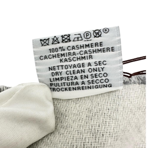 【HERMES/エルメス】 マフラー マフラー カシミヤ グレー   ユニセックス【中古】【真子質店】【GD】【DMax】