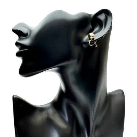 ボール イヤリング K18ゴールド 18金 1.6g レディース【中古】【真子質店】【BL】【TMox】【ex】