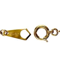 切子デザイン ネックレス K18ゴールド 18金 3.9g 41cm レディース【中古】【真子質店】【BL】【YIx】【ex】