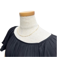 切子デザイン ネックレス K18ゴールド 18金 3.9g 41cm レディース【中古】【真子質店】【BL】【YIx】【ex】