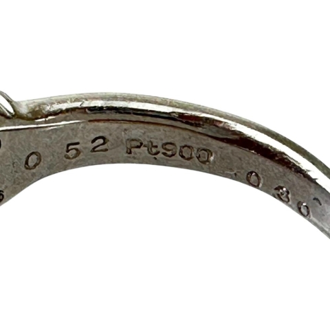 10号 アレキサンドライト 0.52ct ダイヤモンド 0.30ct リング・指輪 Pt900プラチナ 4.6g レディース【中古】【真子質店】【NN】【IxKMi】