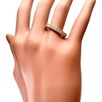 13号 フルサークル ダイヤモンド 2.00ct リング・指輪 K18ゴールド 18金 3.4g レディース【中古】【真子質店】【NN】【IMoxK】